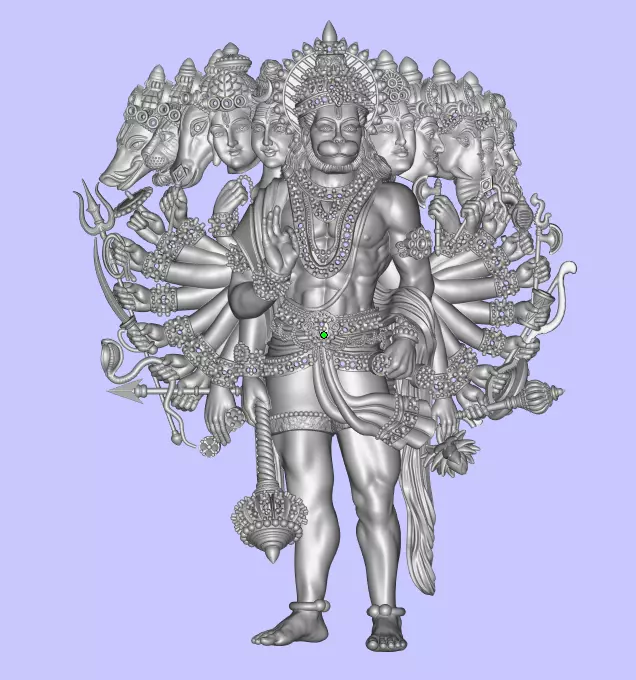 MIGHTY HANUMAN JI - VISHAL ROOP 3D print model_0