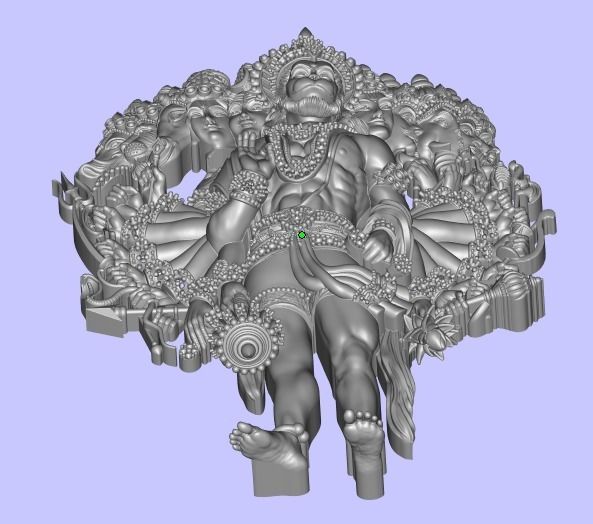 MIGHTY HANUMAN JI - VISHAL ROOP 3D print model_2