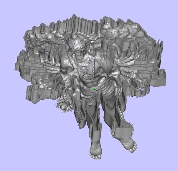 MIGHTY HANUMAN JI - VISHAL ROOP 3D print model_1