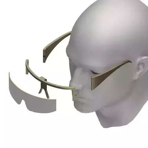 Detachable Futuristic Sunglasses