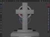 Ancient Stone Cross Tombstone - A Timeless Memorial Free 3D print model_1