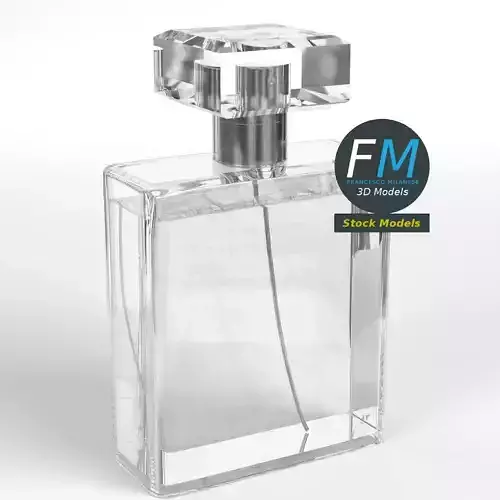 Elegant perfume bottle 3D model