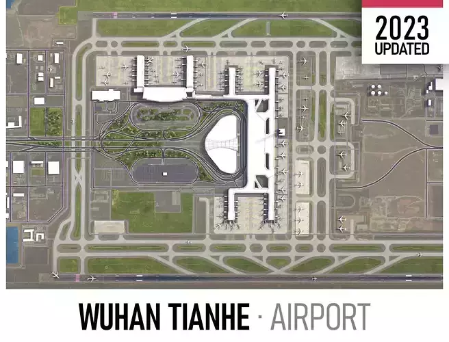 Wuhan - Tianhe Airport - 3D Model