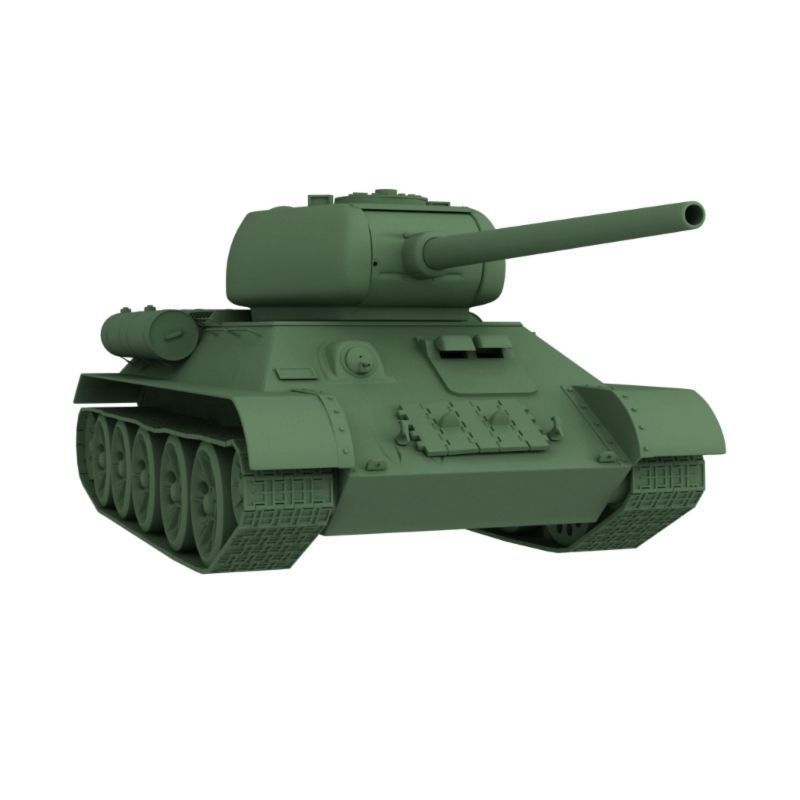 Tank T-34 Free 3D model_1
