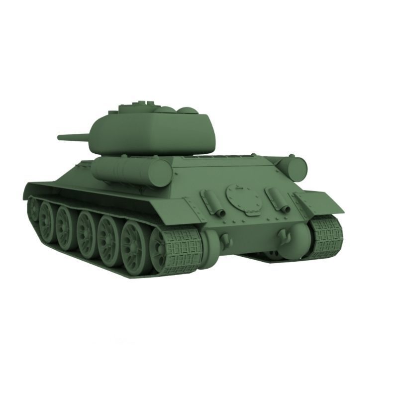 Tank T-34 Free 3D model_2