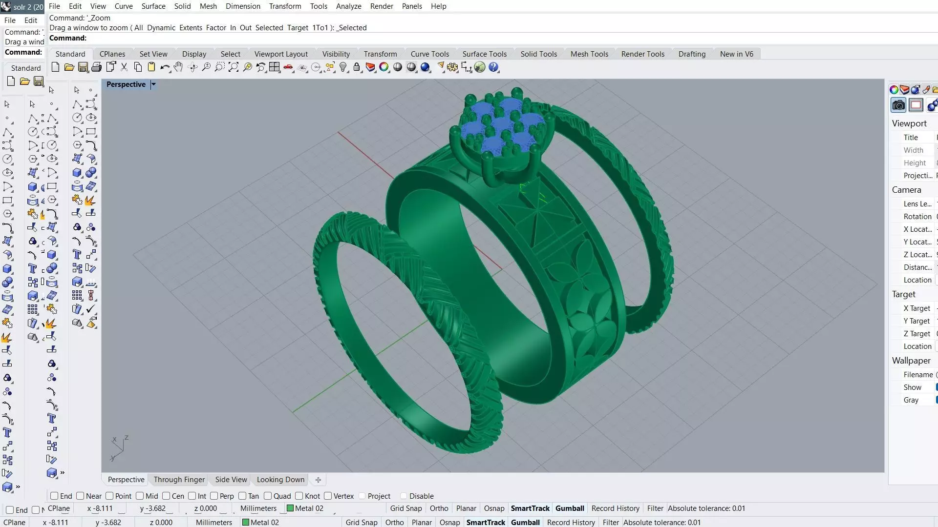 ring design 3D print model_0