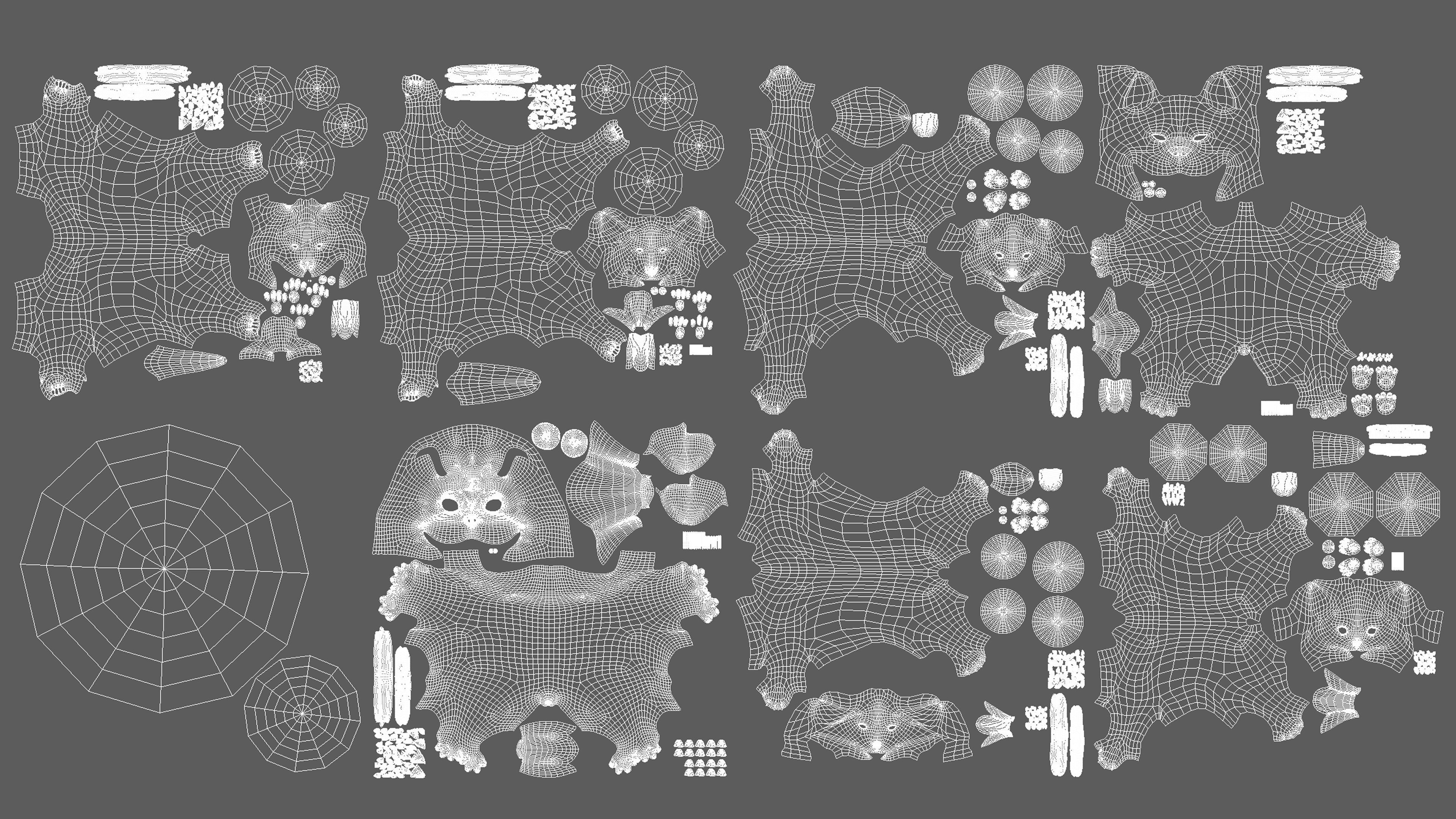 Mega Dog Pack 3D Model Collection_9