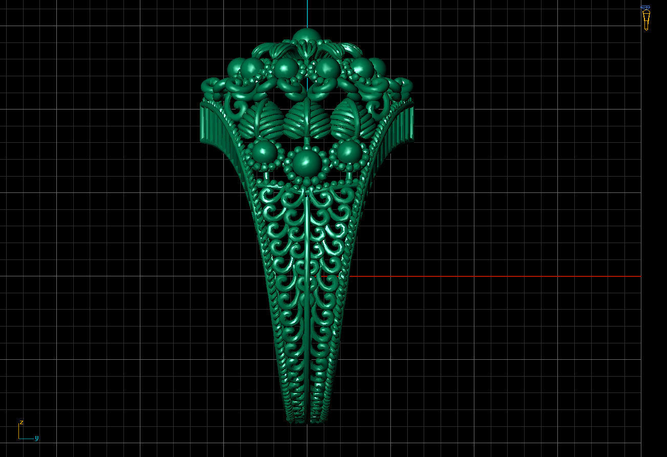 Indian Style Ring  3D print model_1