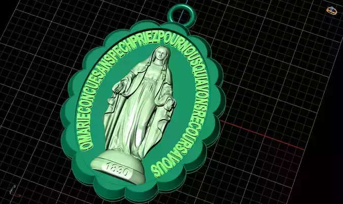 Virgin Mary necklace 