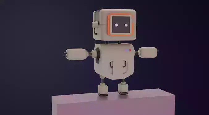 Robot Low-poly 3D model