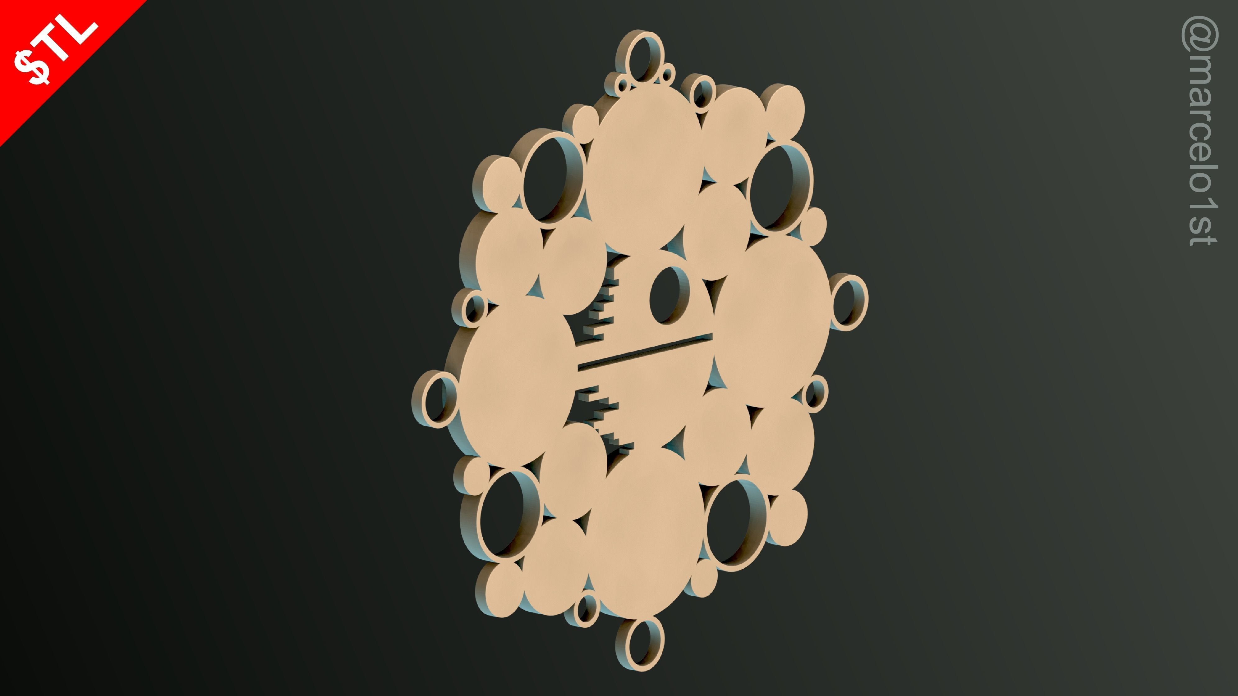 STAR WARS WREATH DECORATION 3D print model_14