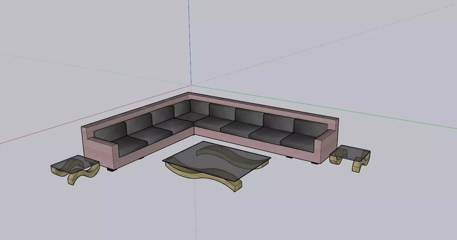 Modern Lounge set 3D model
