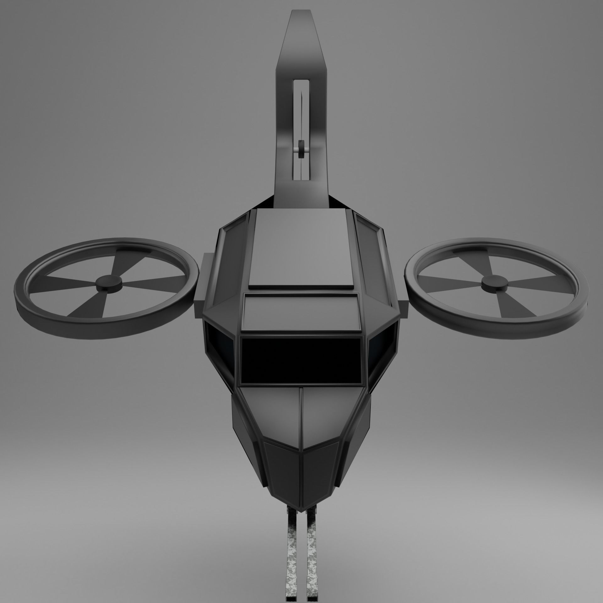 Low Poly Helicopter New version 2023 3D model_5