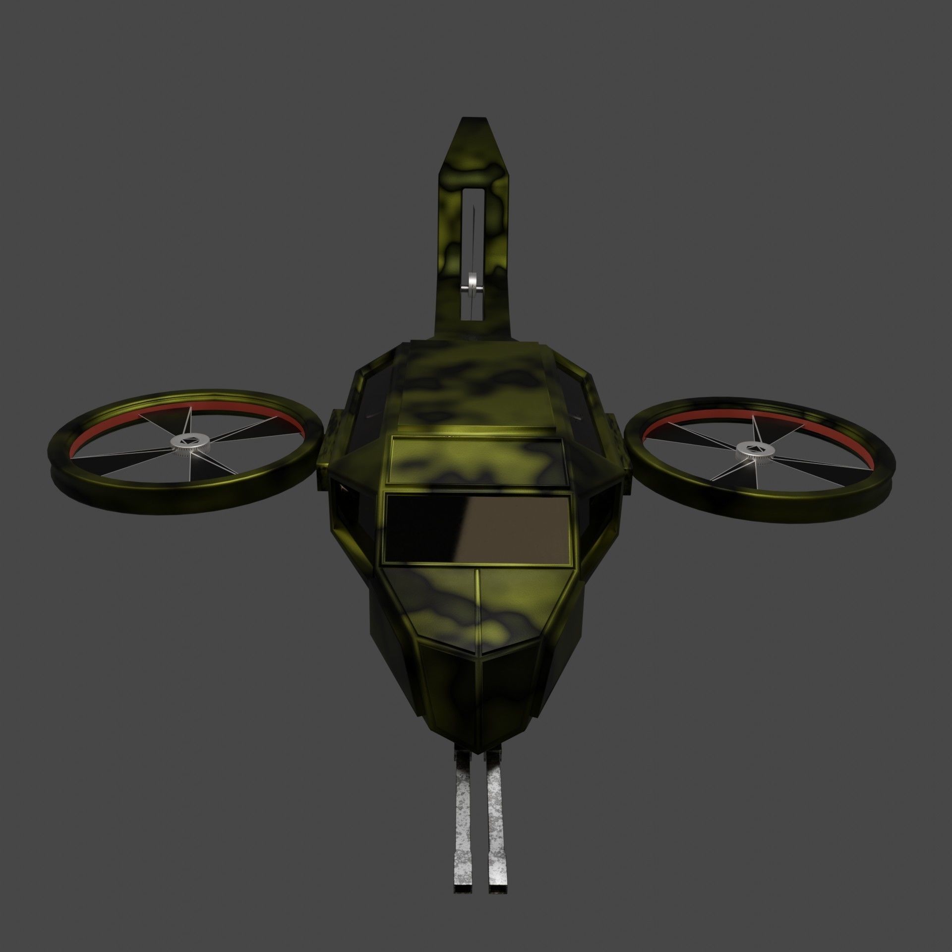 Low Poly Helicopter New version 2023 3D model_3
