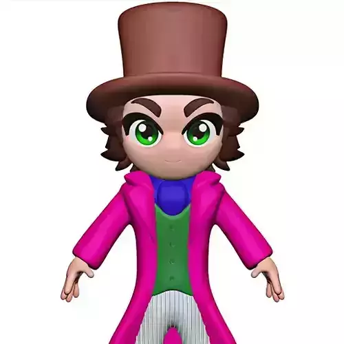 Timothee Chalamet Willy Wonka  2023 3D print model