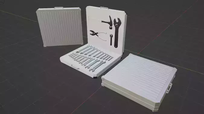 tools kit  Low-poly 3D model