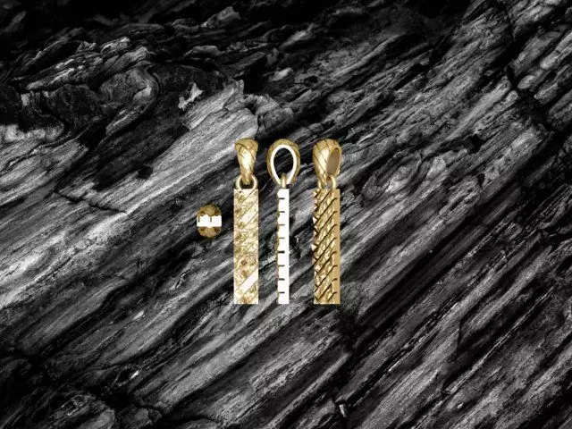 I Letter Alphabet Tiles Texture Pendant 3D Print Model 3D print model_0