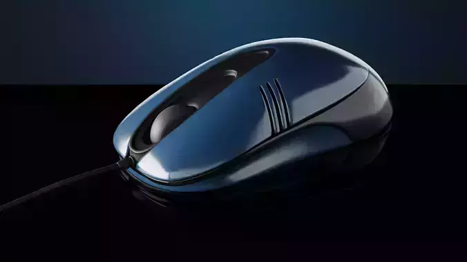 Computer mouse 3D model