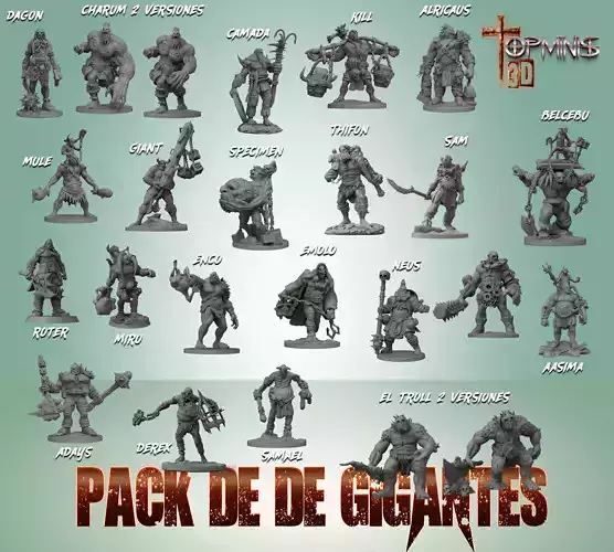  GIANTS TO PLAY ROLE GAMES 3D print model