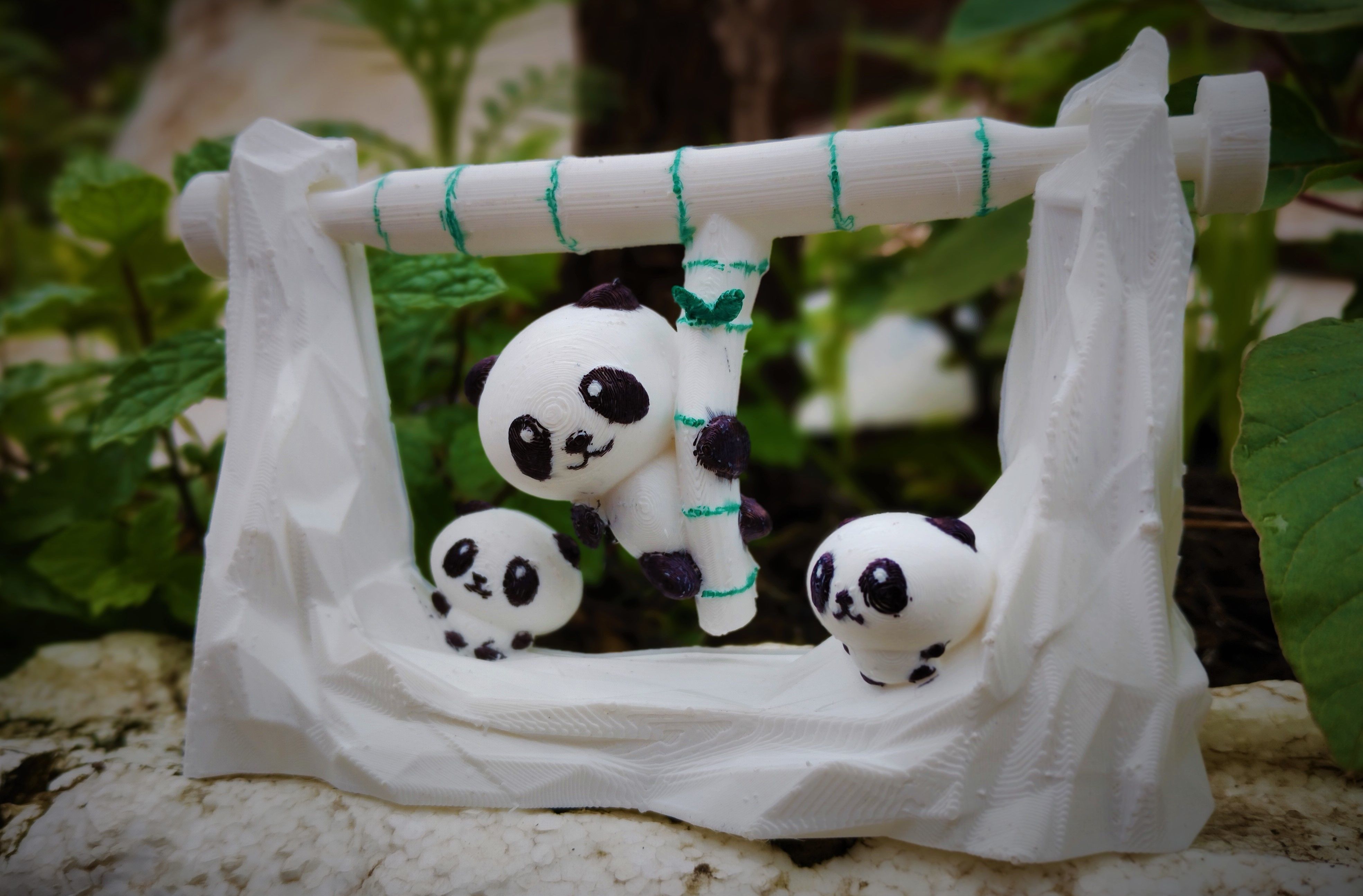 Swinging Panda 3D print model_2