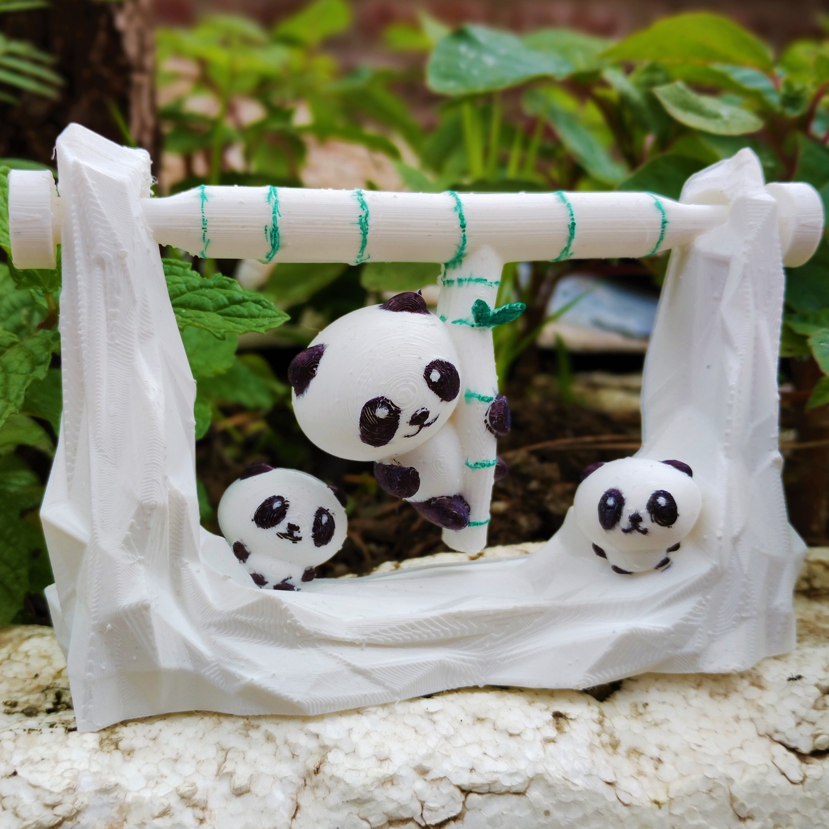Swinging Panda 3D print model_6
