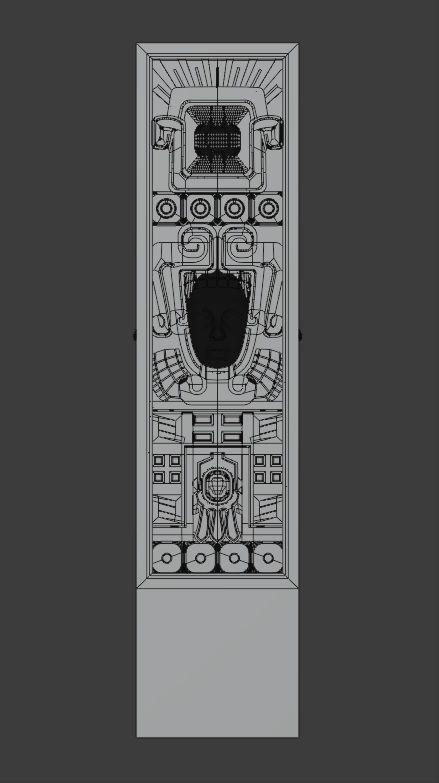 Decoration old pillar 3D print model_10