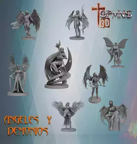WARRIORS ANGELS DEMONS 3D print model
