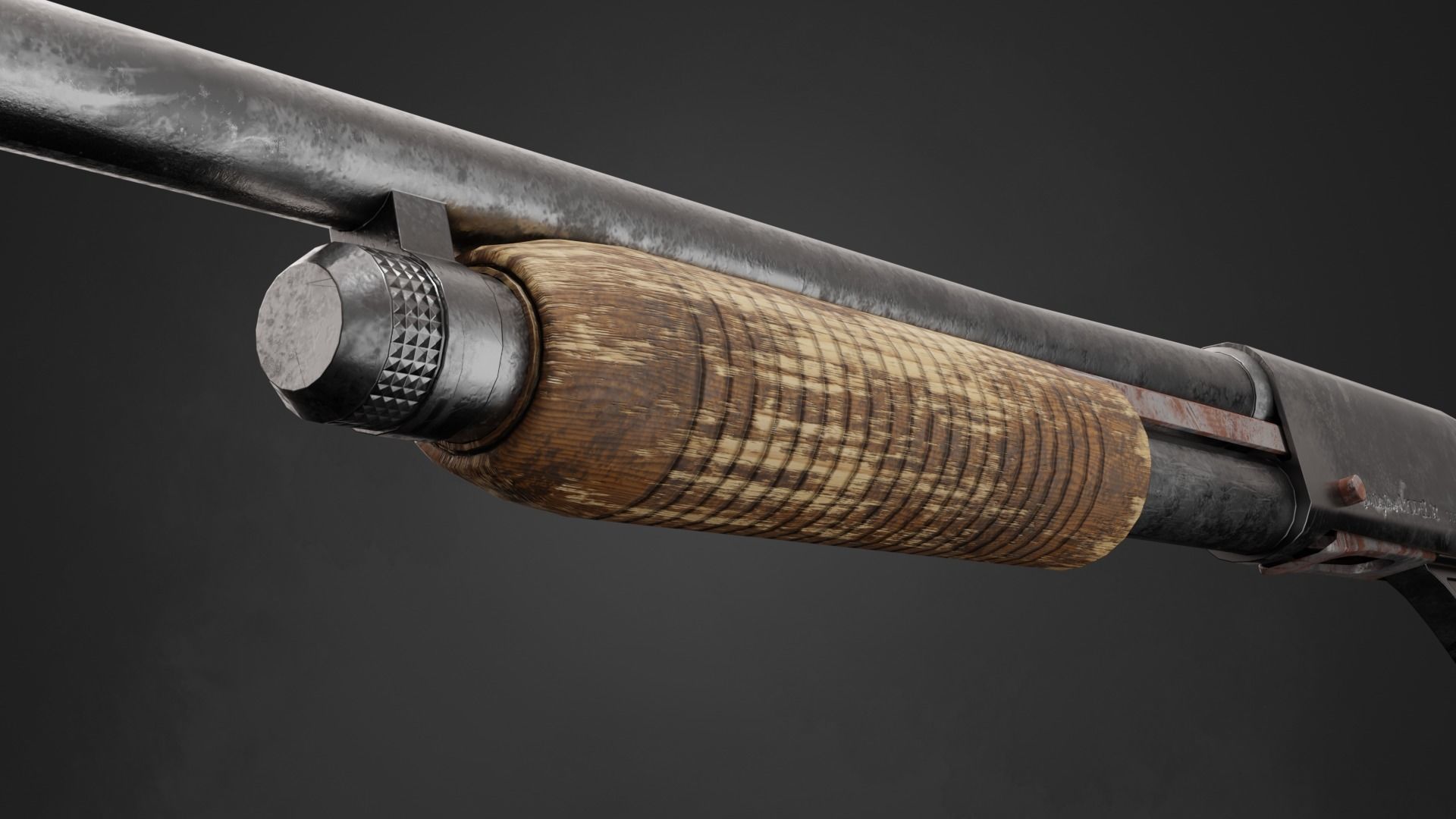 Shotgun Remington Model 31 in 3 types free VR / AR / low-poly 3D model