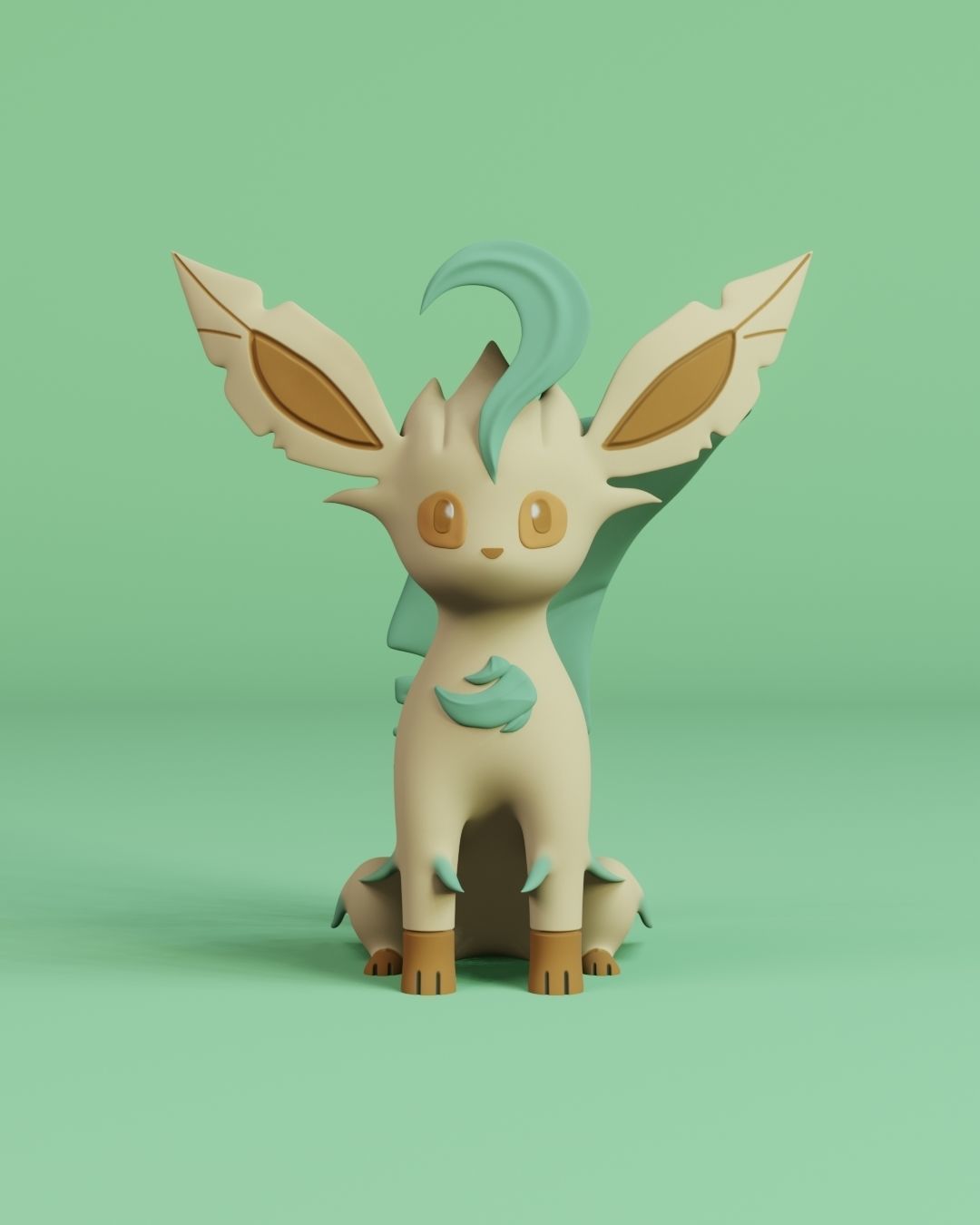 Leafeon 3D model 3D printable | CGTrader