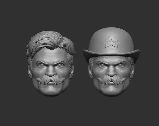 Dum Dum Dugan - Headsculpt for Action Figures 3D print model