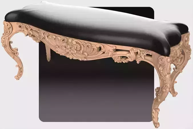 Carved Super table for CNC 01 3D model