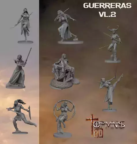 WARRIORS V2 TABLETOP 3D print model