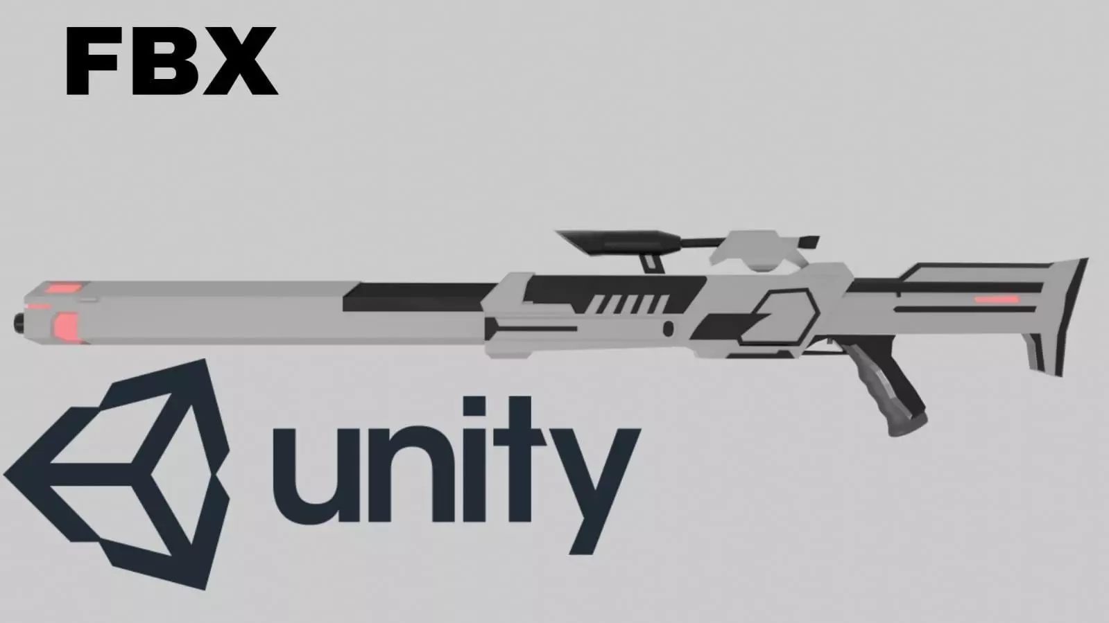 SCI FI SHOTGUN Low-poly 3D model_0