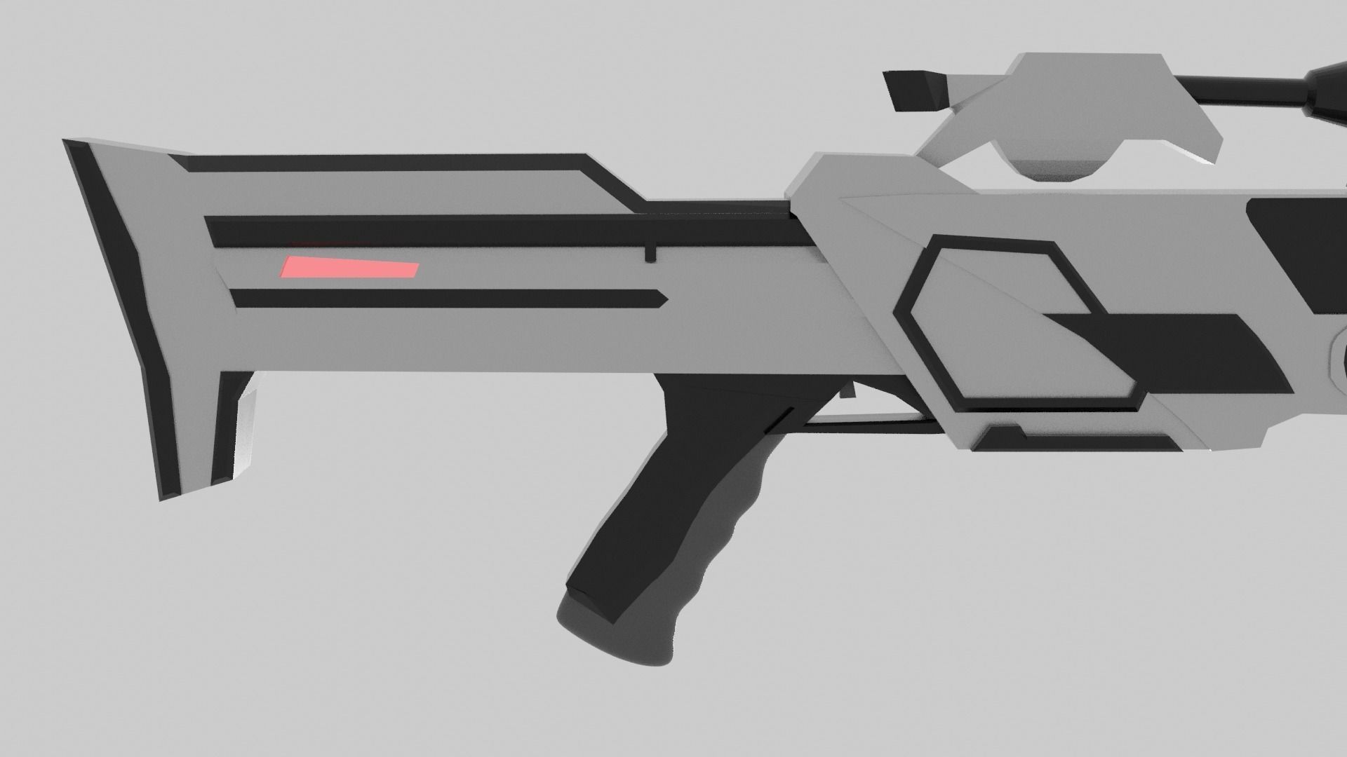 SCI FI SHOTGUN Low-poly 3D model_9