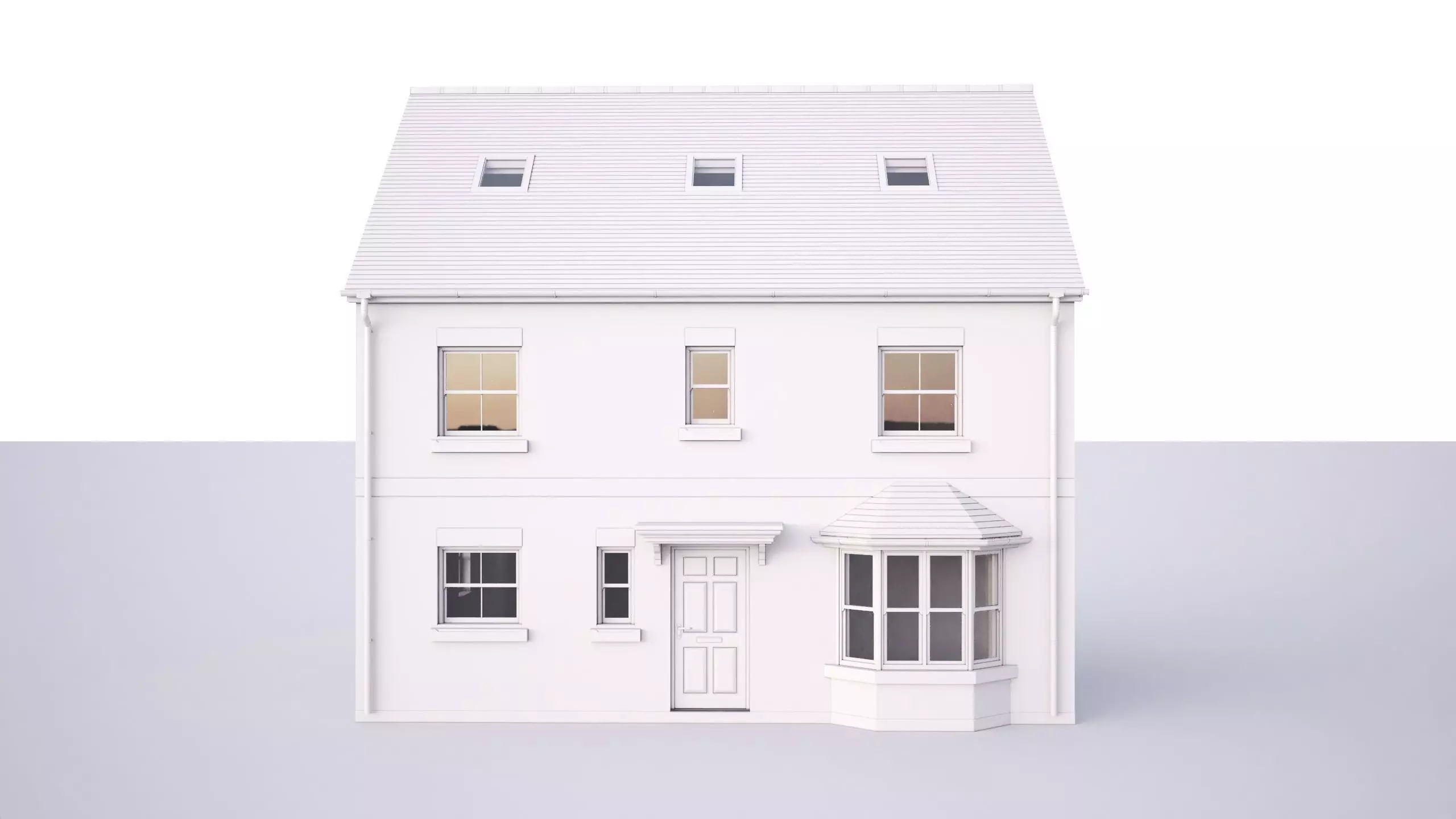 British House Theale F 3D model