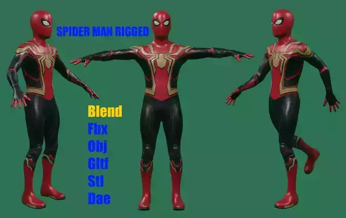 Spider Man No way Home Low-poly 3D model