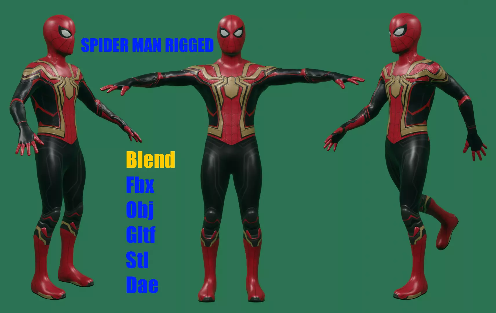 Spider Man No way Home Low-poly 3D model