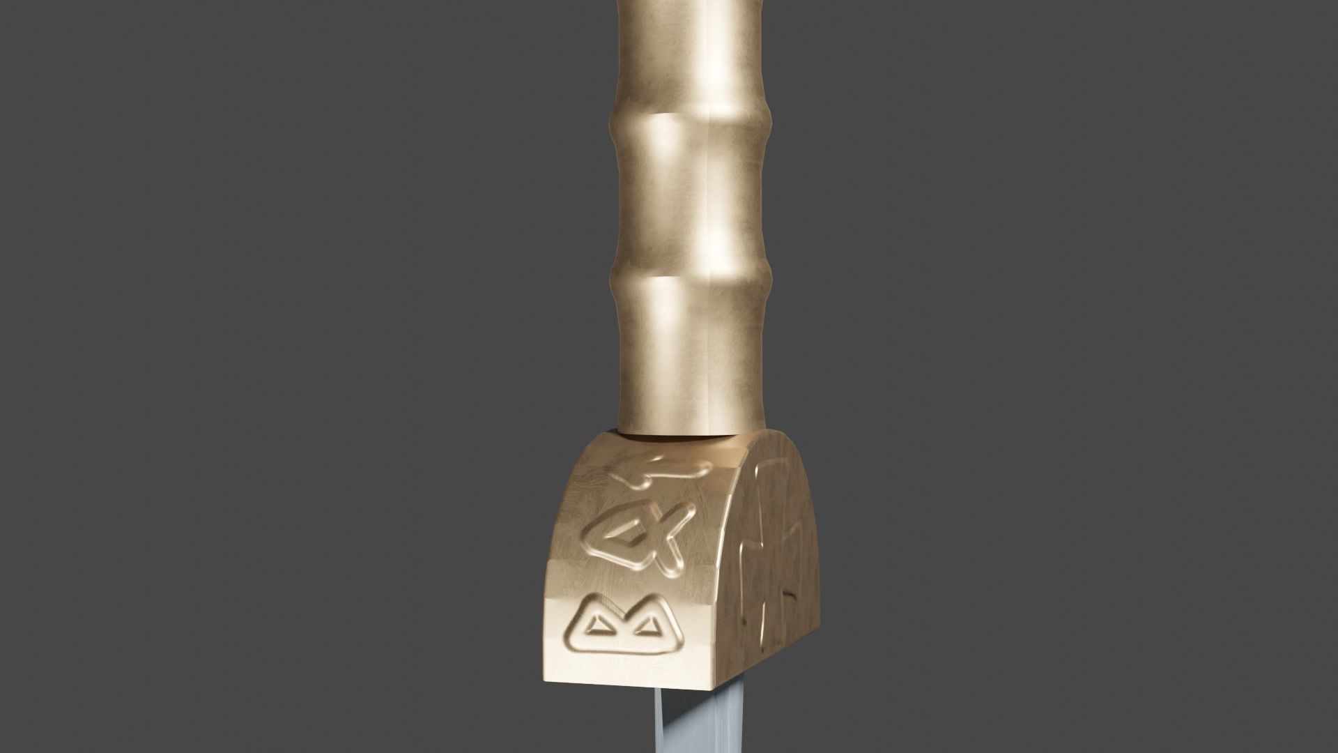 Xyphos sword with Gladius handle Low-poly 3D model_12