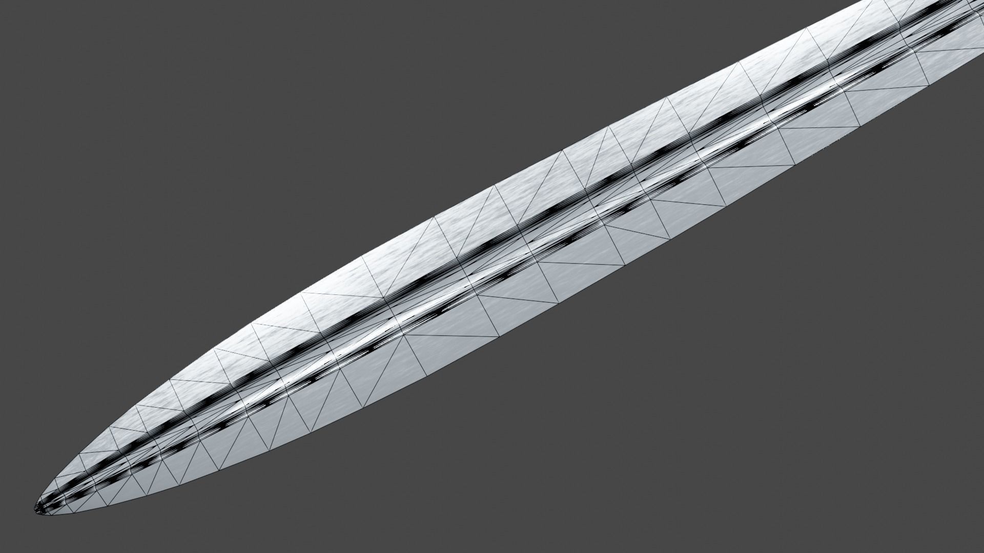 Xyphos sword with Gladius handle Low-poly 3D model_13