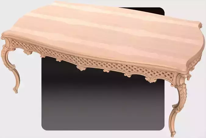 Carved dinner table for CNC 02