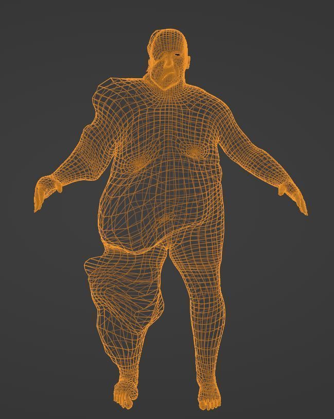 Lopsided Monster 3D model_4