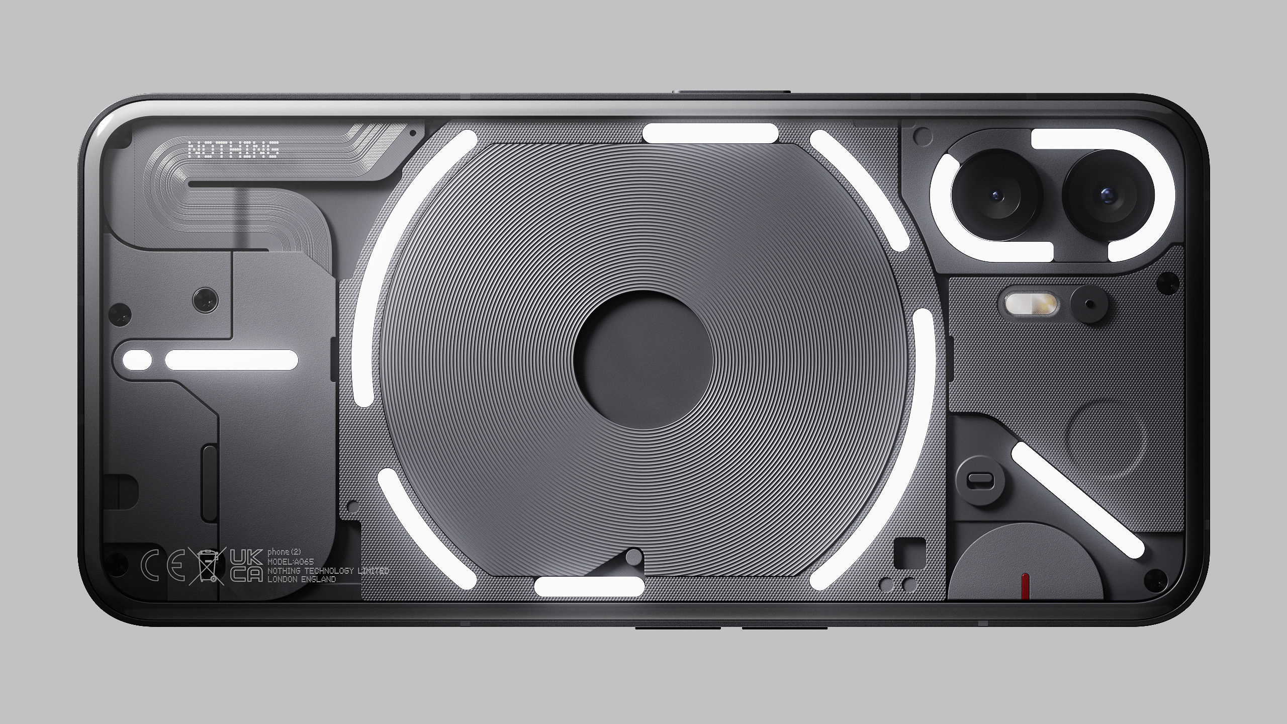 NOTHING Phone 2 2023 - dark grey and white - HQ 3D Model 3D model_1