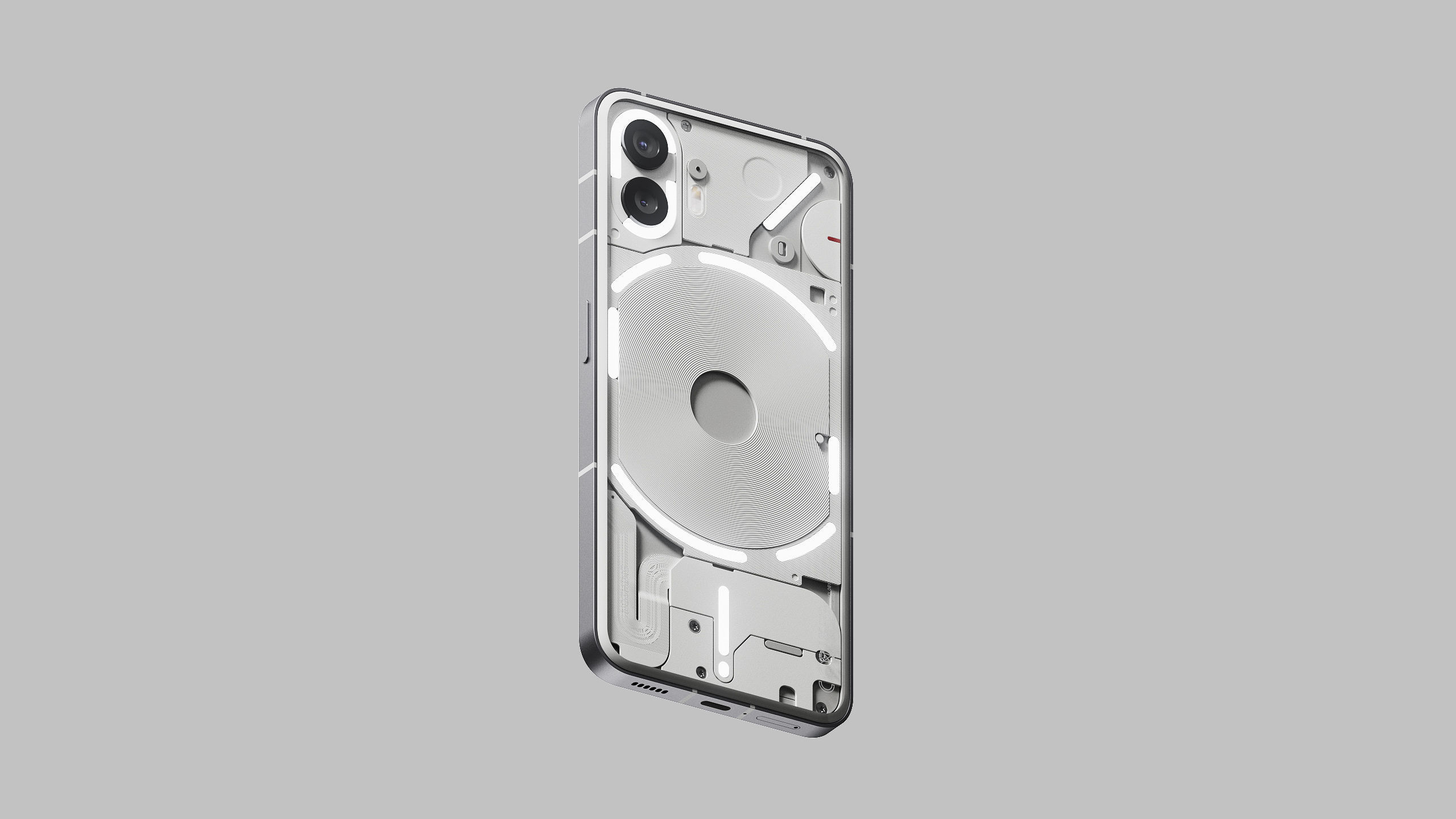 NOTHING Phone 2 2023 - dark grey and white - HQ 3D Model 3D model_6