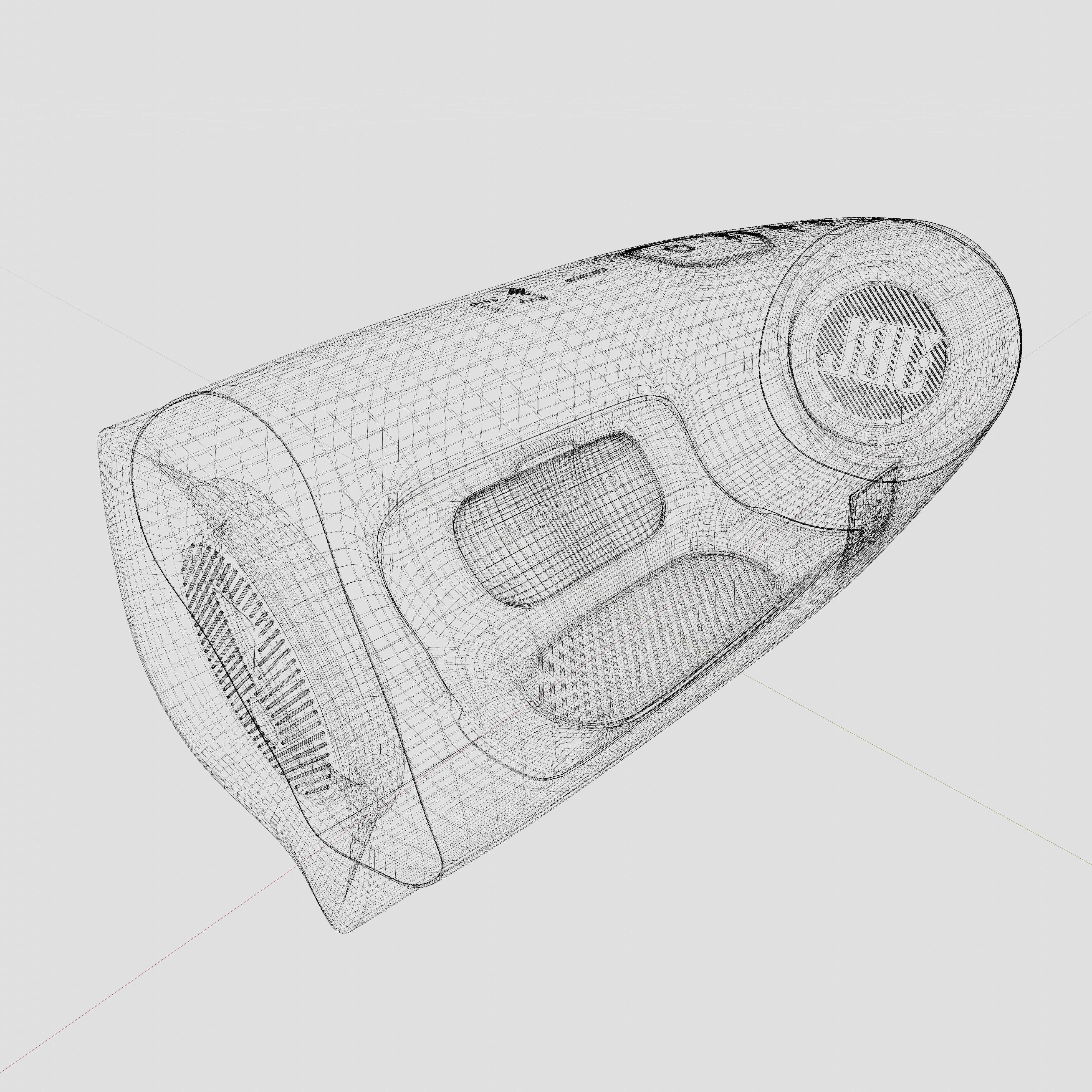JBL Charge 4 Low-poly 3D model_19