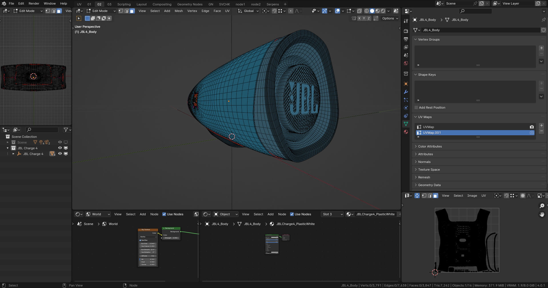 JBL Charge 4 Low-poly 3D model_22