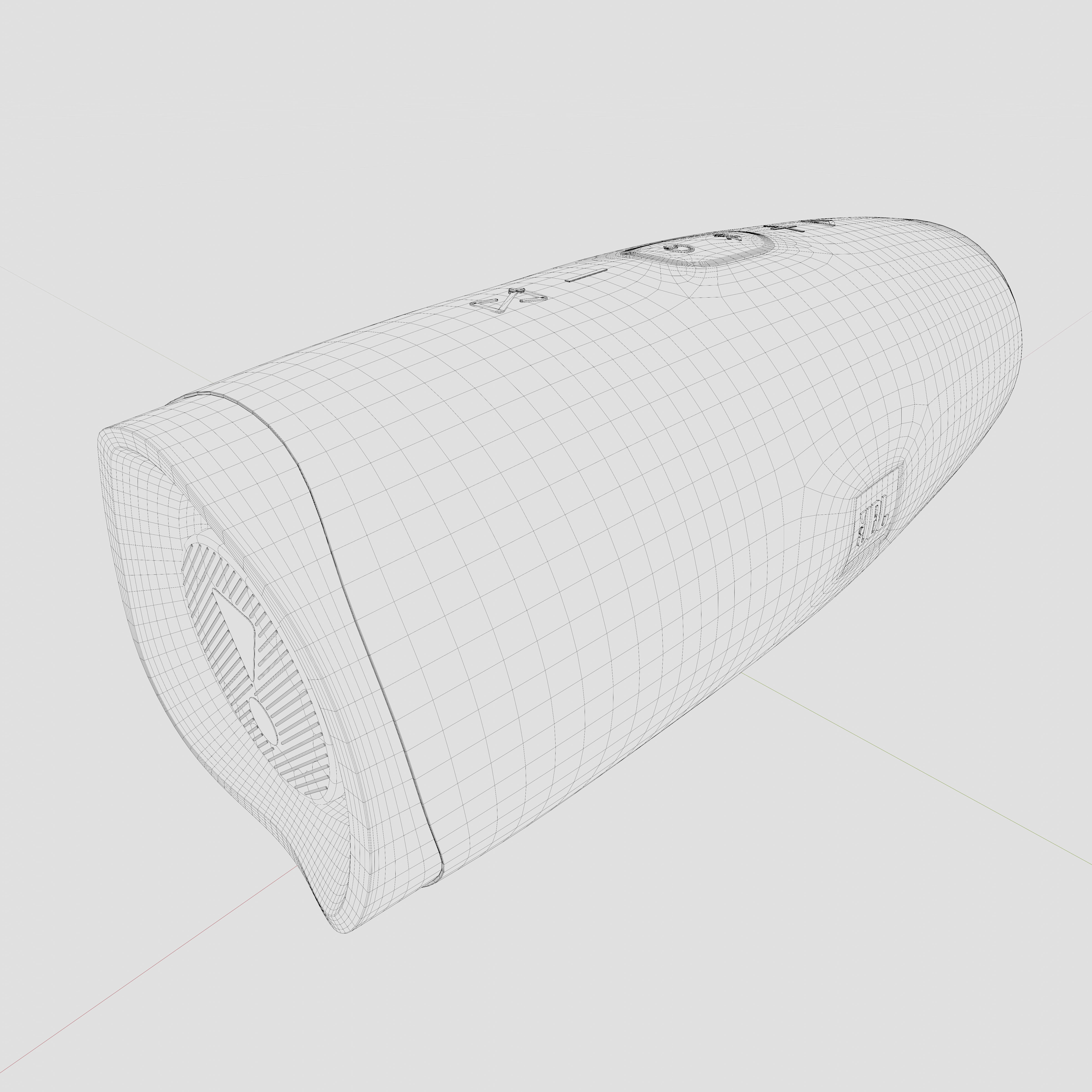 JBL Charge 4 Low-poly 3D model_18