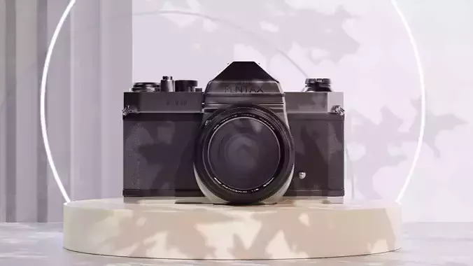 asahi pentax k1000 vintage camera 3D model