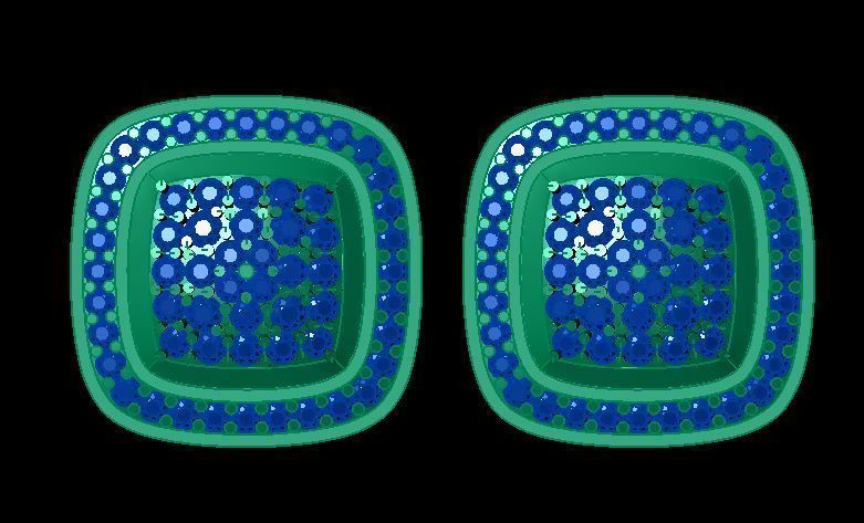 daimond cufflinks 3D print model_7