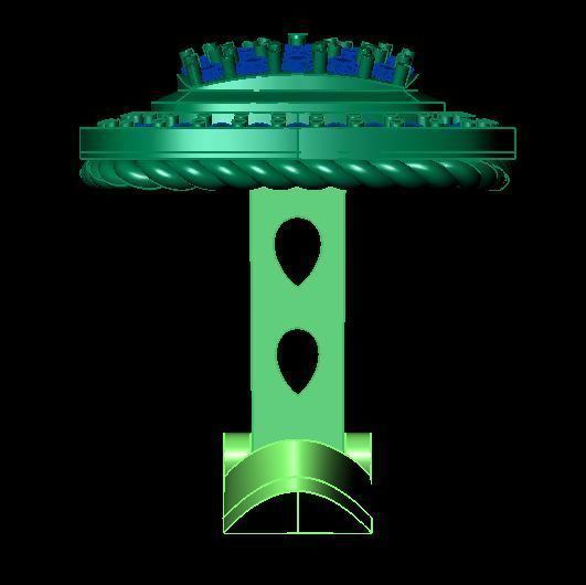 daimond cufflinks 3D print model_9