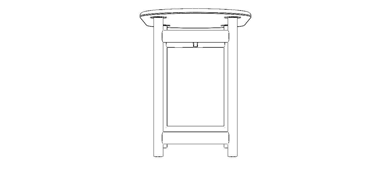 Oval Dining Table 3D model_26